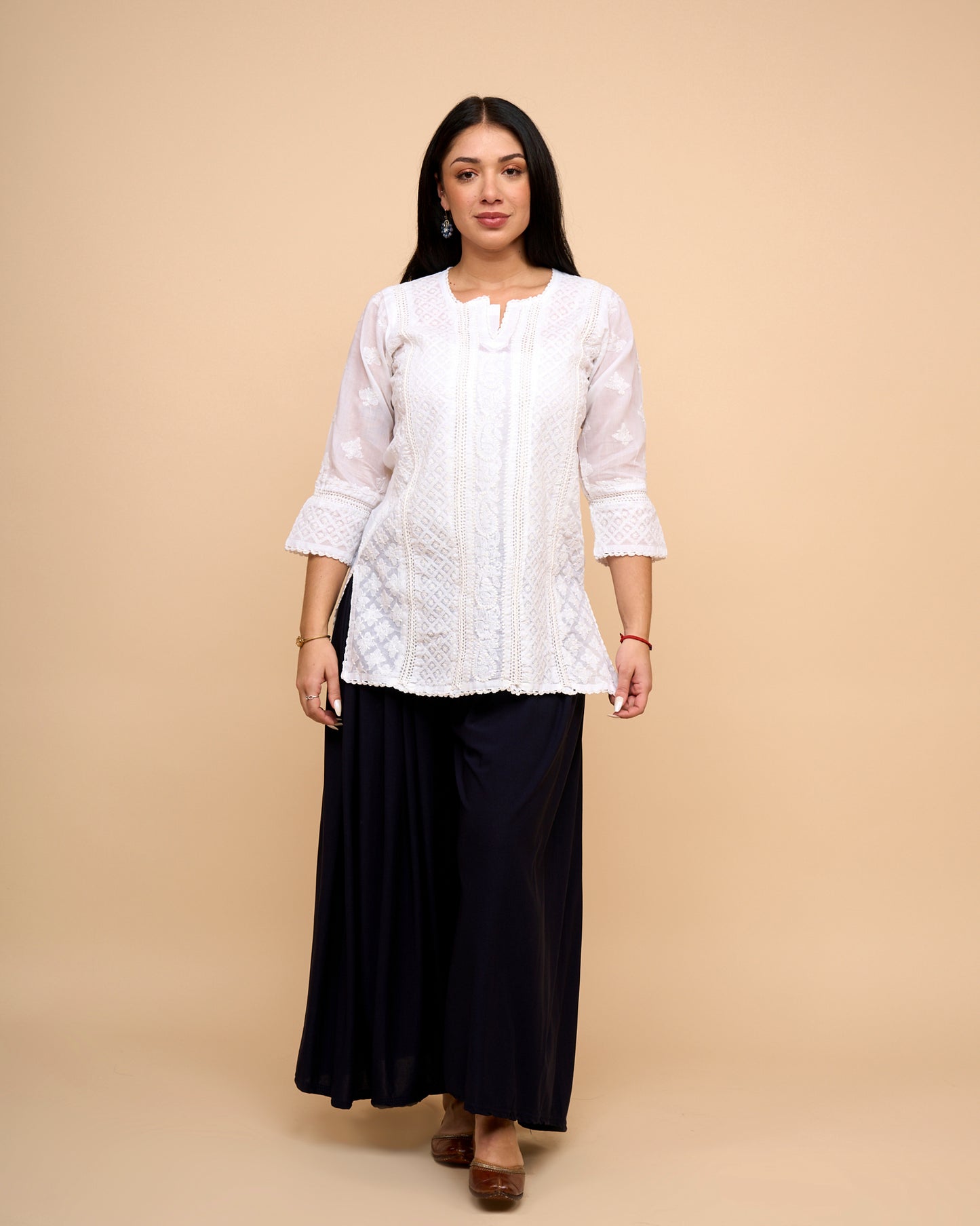 Blusa - Algodon Floral encaje