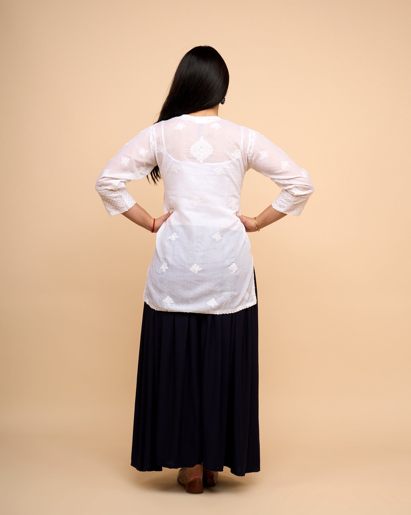 Blusa - Algodon Floral encaje