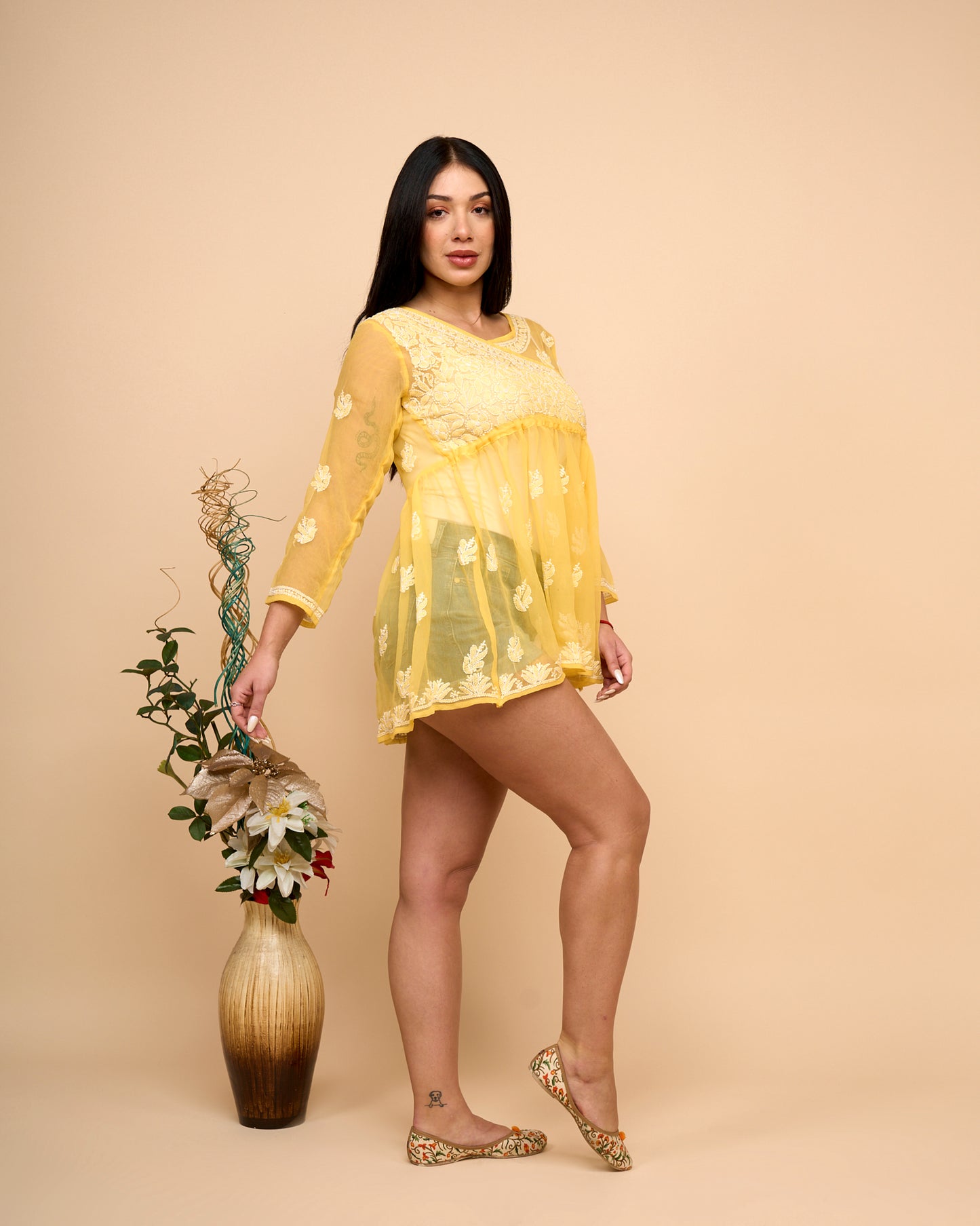Blusa - Flores en Chiffon