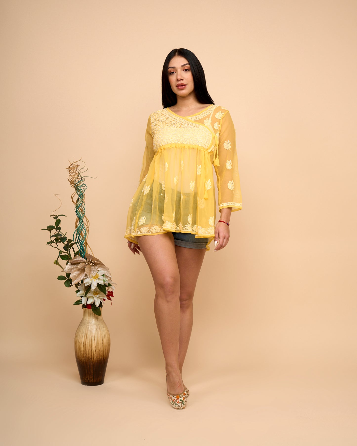 Blusa - Flores en Chiffon
