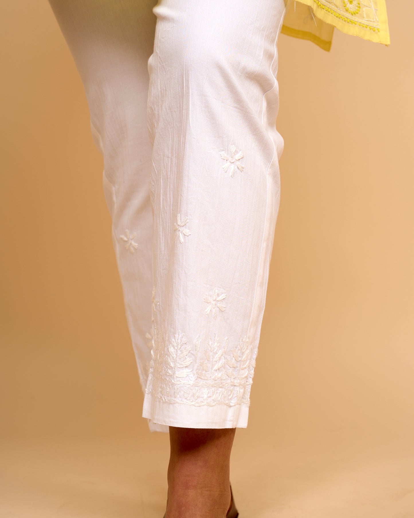 Pantalon crop - Algodón
